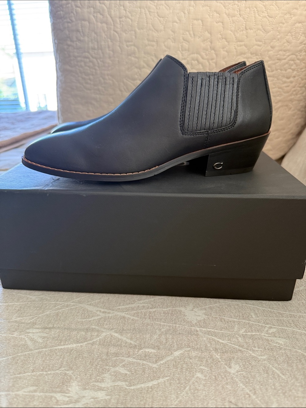 Coach Women’s Devin Leather Ankle Bootie size 7.5  NWT